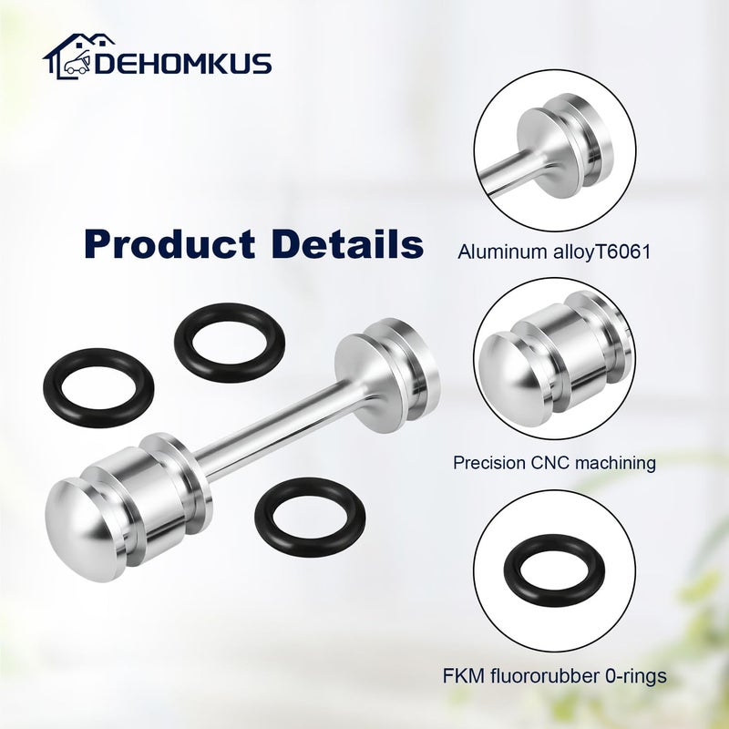 DEHOMKUS LS Barbell Oil Diverter Fits for GM Gen III & IV LS1 LS2 LS3 LQ4 LQ9 L33 L99 5.3L 5.7L 6.0L 6.2L, 12573460 LS Billet Rear Galley Plug Barbell Oil Diverter 6061-T6 Aluminum Alloy Material - Image 2